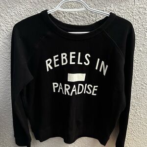 Levi's Black Lightweight Crew Neck with White Print